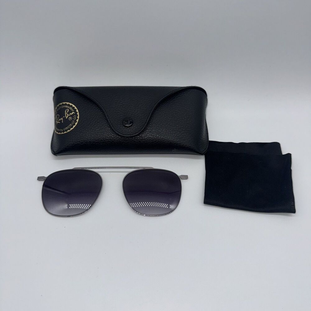 Genuine Ray-Ban Black Soft Leather Eyewear Case Replacement Holder Luxottica